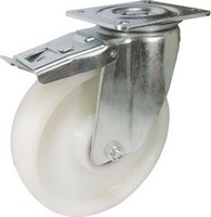 Rotile industriale cu frână pentru încărcare ridicată - placă rotativă, disc din nylon