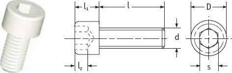 Şuruburi cu cap cu hexagon interior